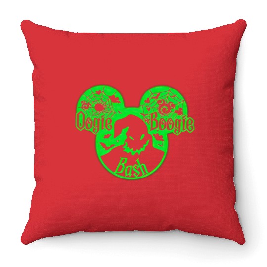 Disney Oogie Boogie Bash Throw Pillows, Disney Halloween Throw Pillows, Oogie Boogie Man Throw Pillows, Nightmare Before Christmas Throw Pillows