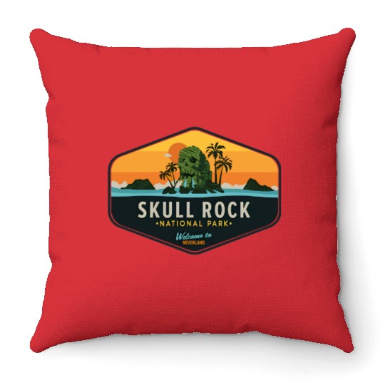 Skull Rock National Park Throw Pillows, Disney Peter Pan Throw Pillows