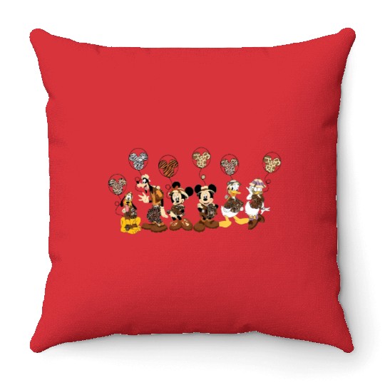 Disney Animal Kingdom Throw Pillows, Mickey & Friends Animal Kingdom Throw Pillows