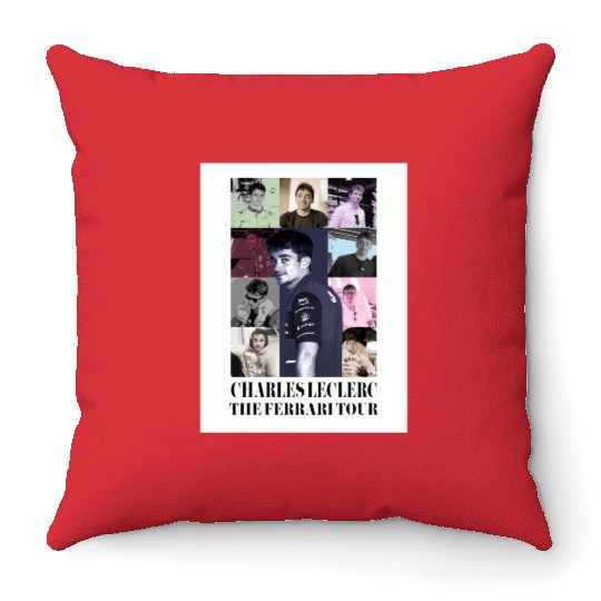 Charles leclerc eras tour Active Throw Pillows