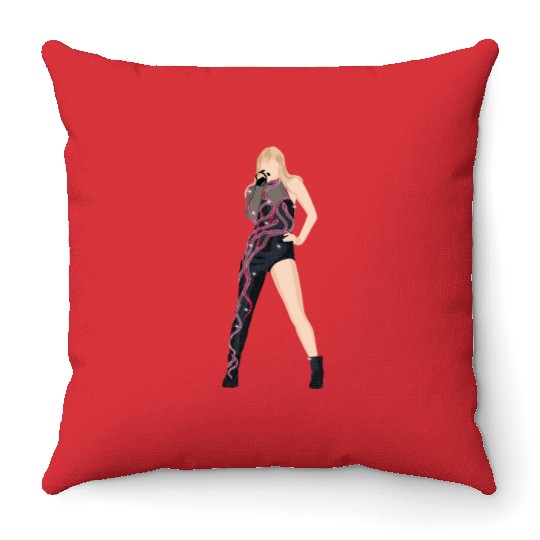 reputation eras tour Throw Pillows