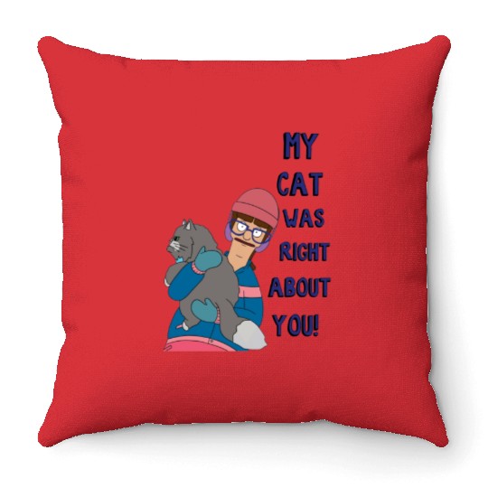 Gayle Bobs Burgers t design Throw Pillows