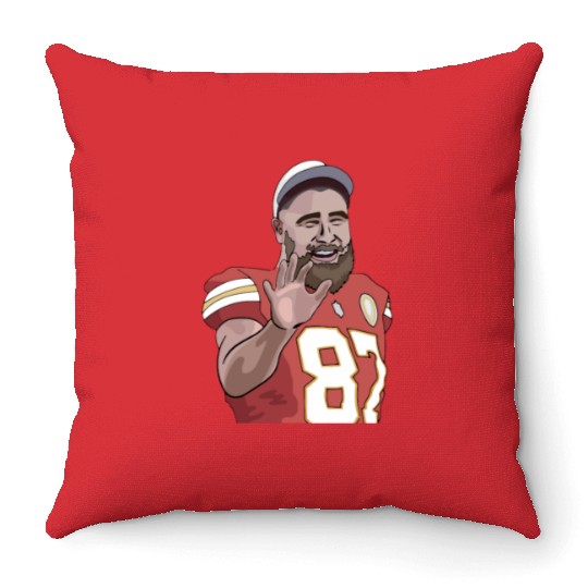 taylorr Swift Travis Kelce iii Throw Pillows