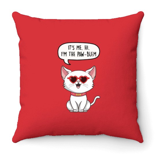 Anti-hero Taylorr Swift Cat Throw Pillows