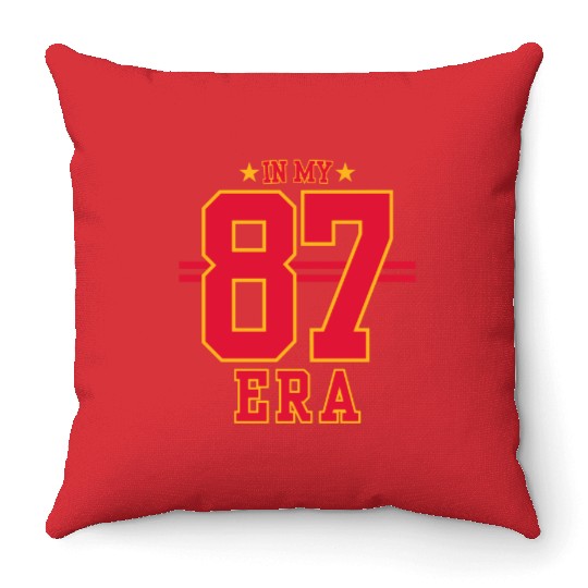 87 Era + Taylorr Swift and Travis Kelce Throw Pillows