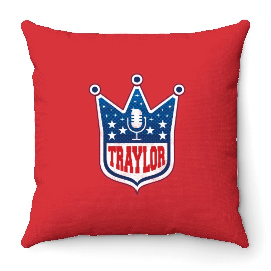Traylor - taylorr Swift + Travis Kelce Throw Pillows