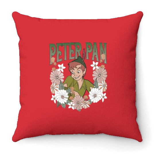Disney Peter Pan Characters Throw Pillows, Vintage Disney Peter Pan Throw Pillows
