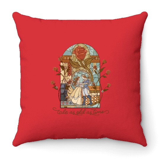 Disney Tale as Old as Time Throw Pillows, Disney Belle & Co
