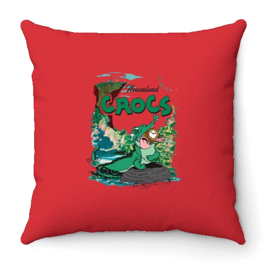 Disney Peter Pan Tick-Tock the Crocodile Neverland Throw Pillows