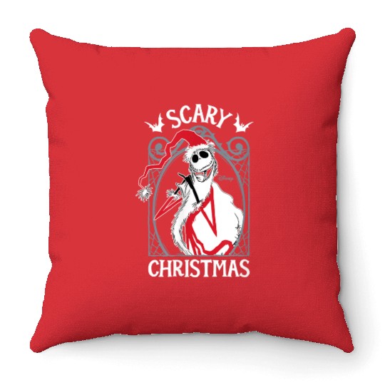 disneys The Nightmare Before Christmas Jack Scary Christmas Throw Pillows