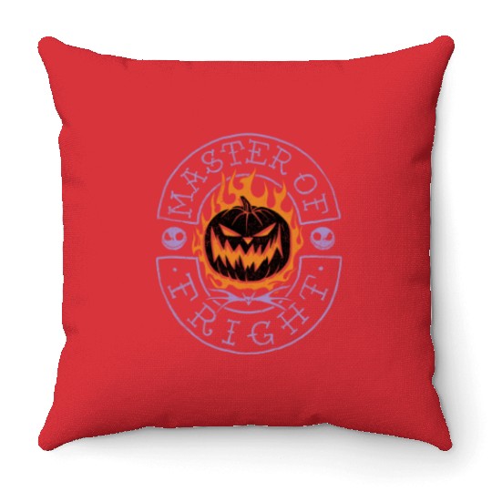 disneys Nightmare Before Christmas Halloween Master Of Fright Throw Pillows