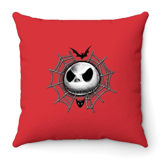 disneys Nightmare Before Christmas Jack Web Throw Pillows