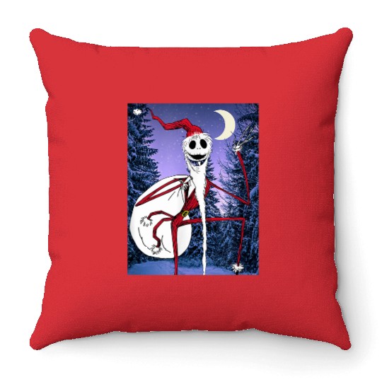 disneys Nightmare Before Christmas Santa Jack Throw Pillows