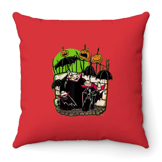 disneys 100 Nightmare Before Christmas Halloween Vampires Throw Pillows