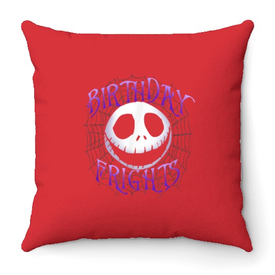disneys Nightmare Before Christmas Jack Birthday Frights Throw Pillows