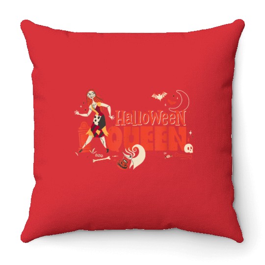 disneys The Nightmare Before Christmas Sally Halloween Queen Throw Pillows