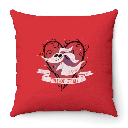 disneys The Nightmare Before Christmas Zero Full Of Spirit Throw Pillows