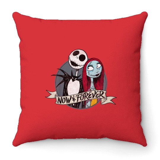 disneys Nightmare Jack Sally Now And Forever Throw Pillows
