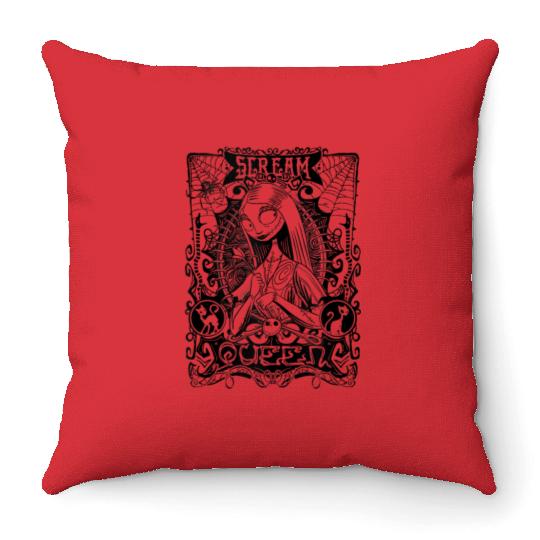 disneys The Nightmare Before Christmas Sally Scream Queen Throw Pillows