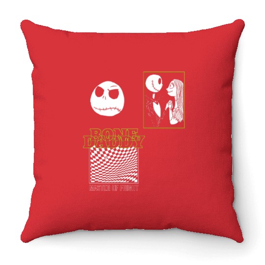 disneys The Nightmare Before Christmas Bone Daddy Panels Throw Pillows