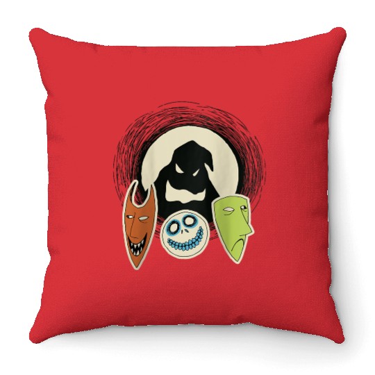 disneys The Nightmare Before Christmas Oogie Boogie Friends Raglan Throw Pillows