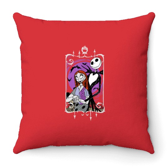 disneys Nightmare Before Christmas Jack And Sally Throw Pillows