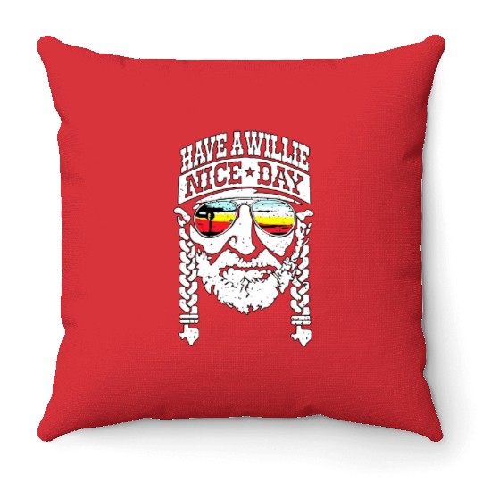 Have A Willie Nice Day Unisex Throw Pillows Love USA