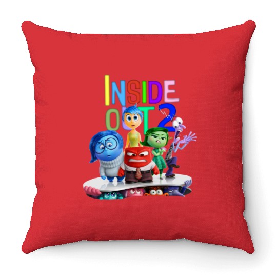 Inside Out 2 Throw Pillows, Disney Pixar Inside Out Throw Pillows