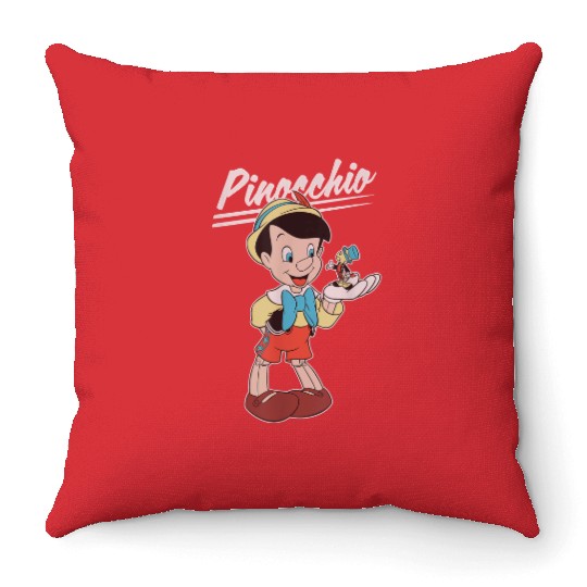 disneys Pinocchio And Jiminy Cricket Throw Pillows