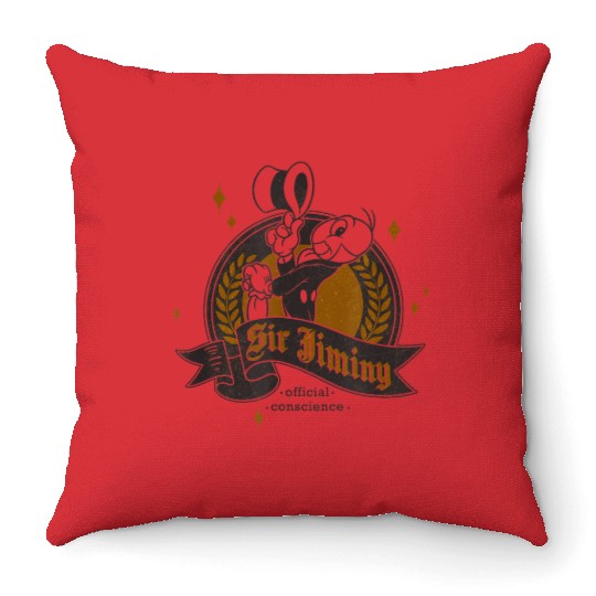 disneys Pinocchio Jiminy Cricket  Pose Throw Pillows