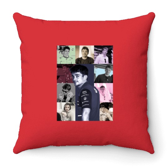 Charles leclerc eras tour Throw Pillows