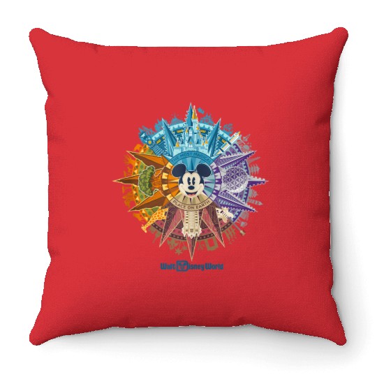 Walt disneys World 50th Anniversary Mickey Mouse Throw Pillows