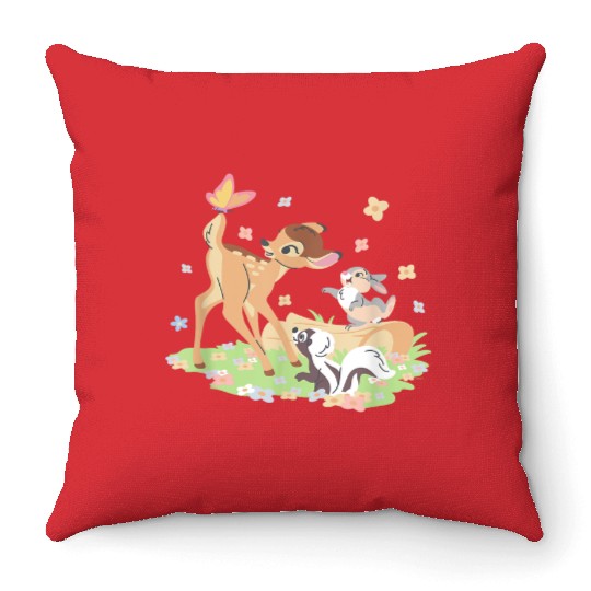 Disney Bambi Thumper & Flower Pastel Spring East Throw Pillows