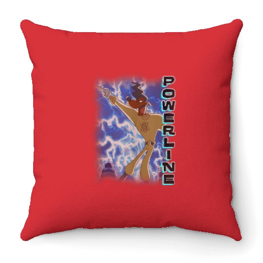 Disney A Goofy Movie Powerline Electrifying Dance Poster Throw Pillows