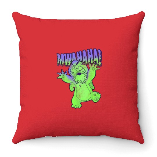 Disney Lilo Stitch Halloween Stitch Mwahaha Throw Pillows