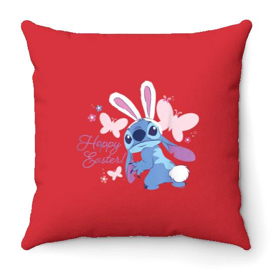 Disney Lilo Amp Stitch Hoppy Easter Bunny And Bu Throw Pillows