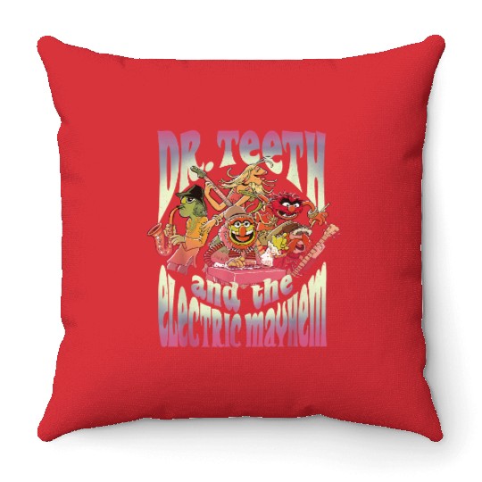 Disney The Muppets Dr. Teeth And The Electric Ma Throw Pillows