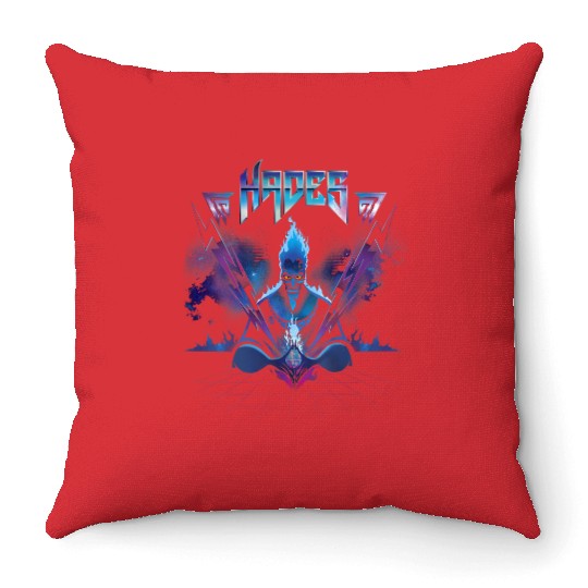 disneys Villains Hades Rock Portrait Throw Pillows