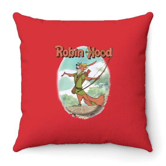 Vintage Robin Hood Throw Pillows, Robin Hood Disney Throw Pillows