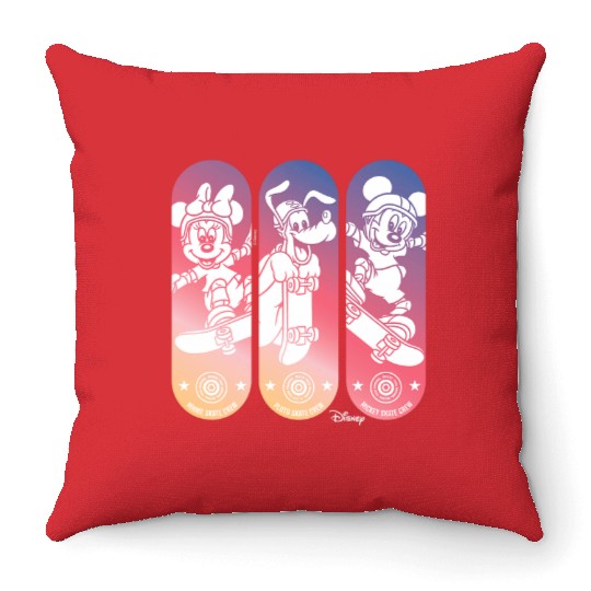 Disney Skateboard Character Grid Throw Pillows
