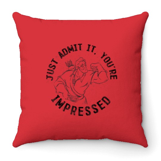Disney Beauty The Beast Gaston Impressive Graphi Throw Pillows