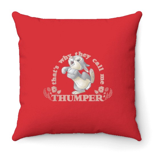 Disney Bambi Thats Why They Call Me Thumper Throw Pillows