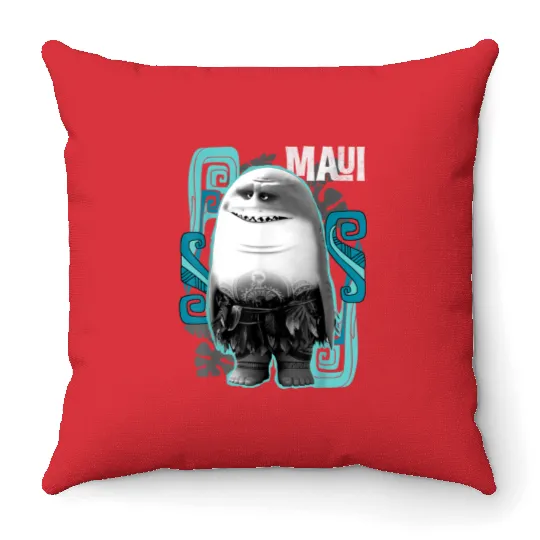 disneys Moana Maui Half Shark Throw Pillows