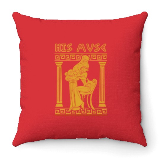 Disney Hercules Valentines Day Megara His Muse Greece Pose Throw Pillows