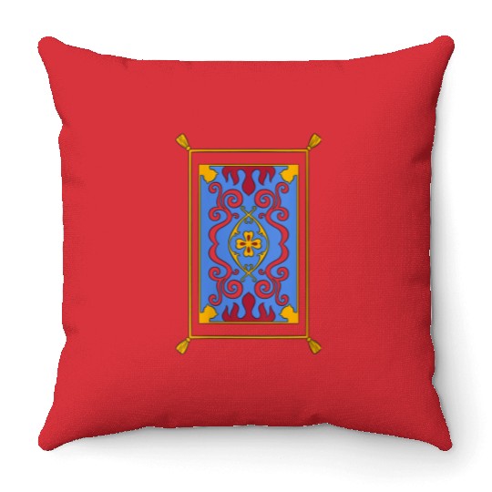disneys Aladdin Magic Carpet 90s Throw Pillows
