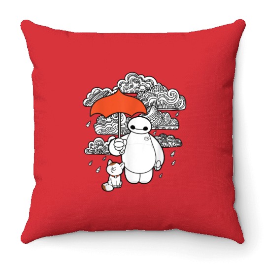 Disney Big Hero 6 Baymax Patterned Rain Clouds P Throw Pillows