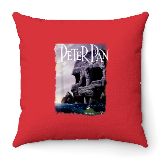 Disneys Peter Pan Tick Tock Croc Skull Rock Shoreline Throw Pillows