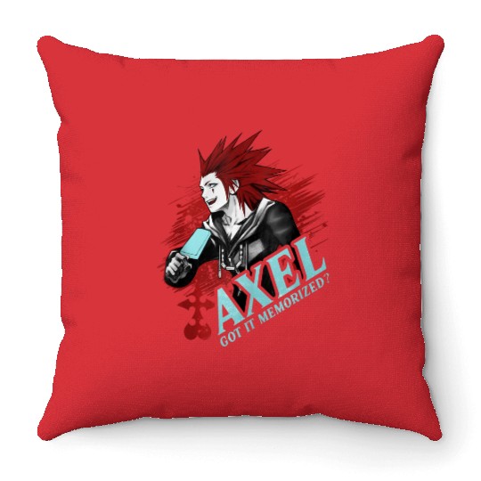 Disneys Kingdom Hearts Axel Got It Memorized Throw Pillows