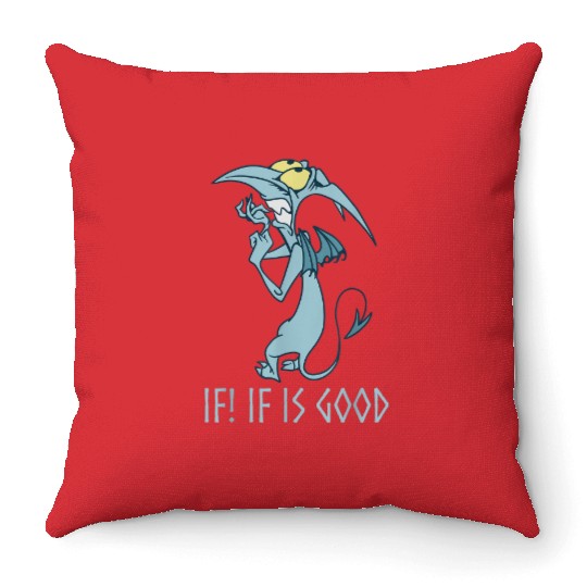 Disney Hercules Panic If Is Good Scary Portrait Throw Pillows