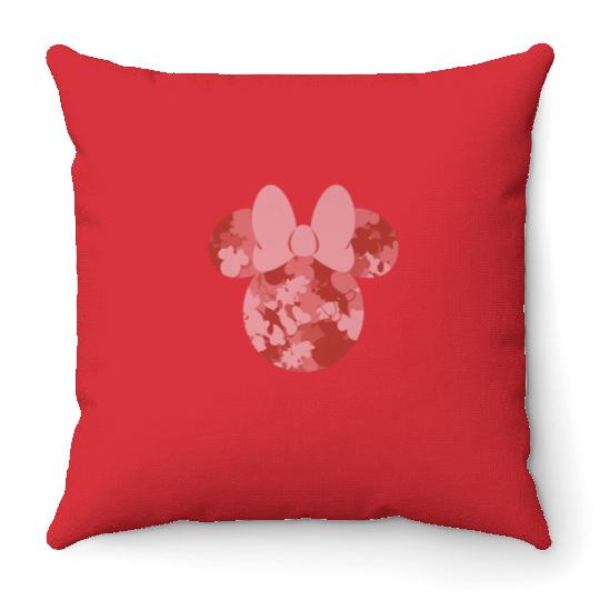 Disney Minnie Camo Pink Throw Pillows